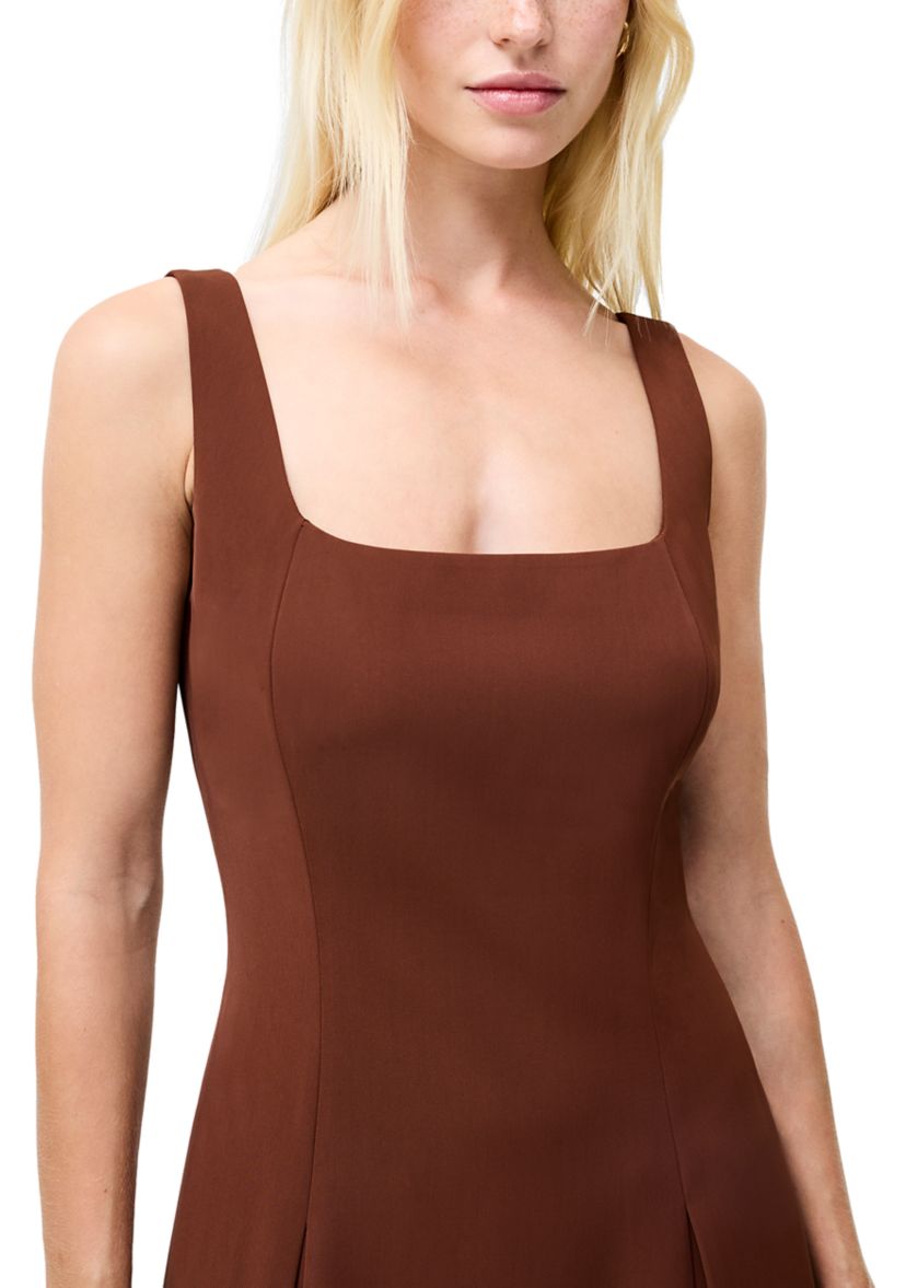 Square Neck Inverted Mini Dress