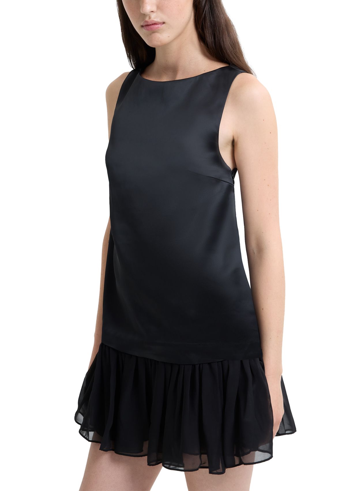 Marina Silky Ruched Mini Dress