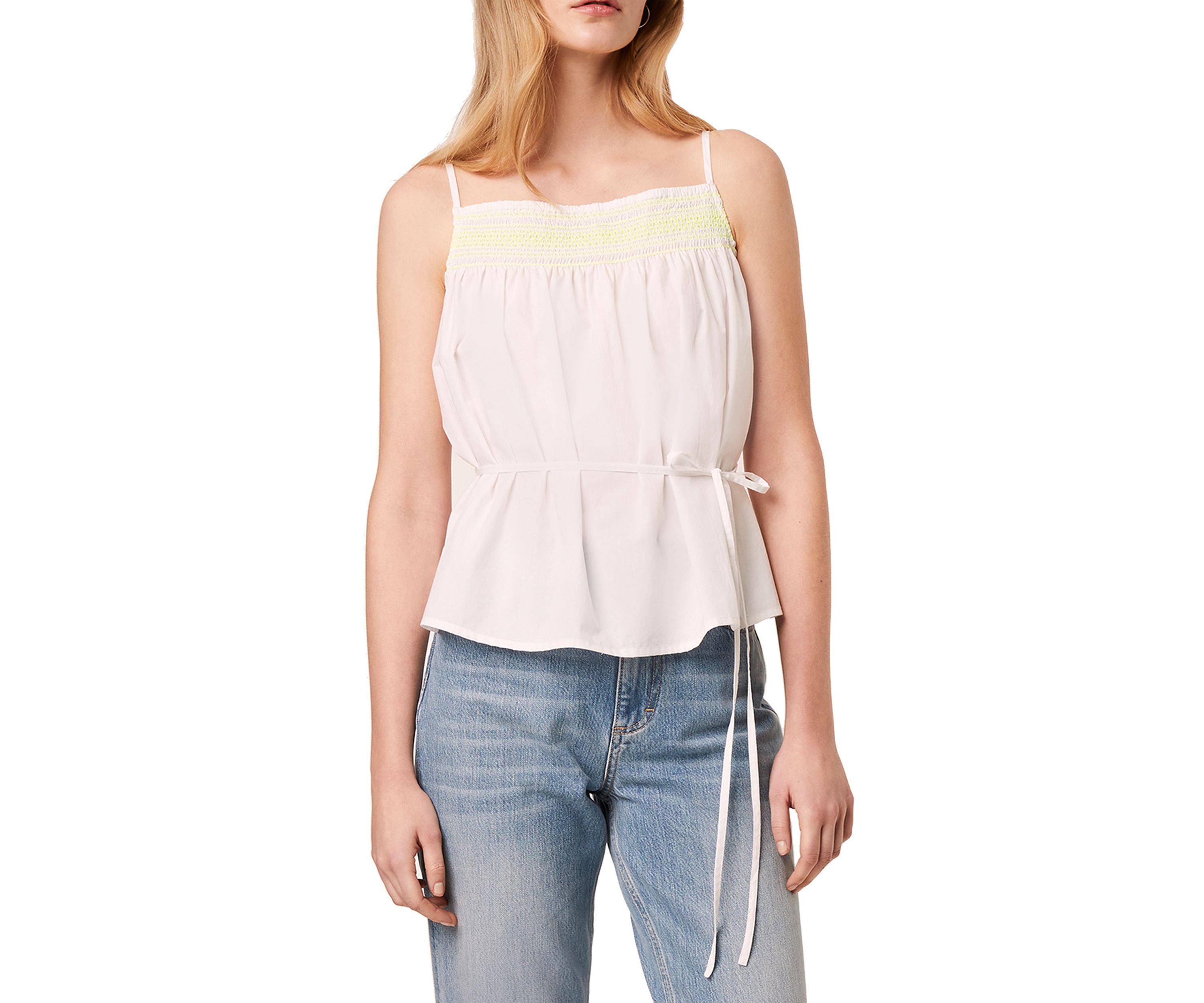 Zaiya 60s Poplin Smocked Top 