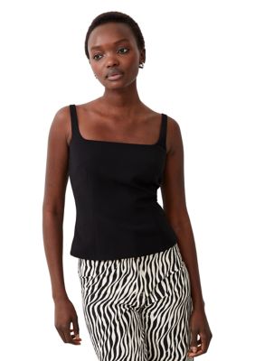 French Connection Women's Whisper Square Neck Top, 4