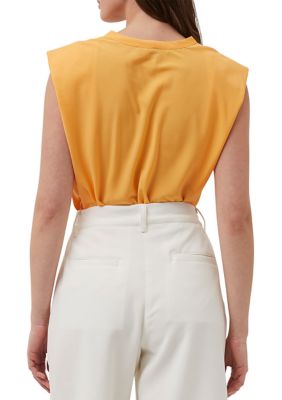 Shoulder Pad Crepe Tank