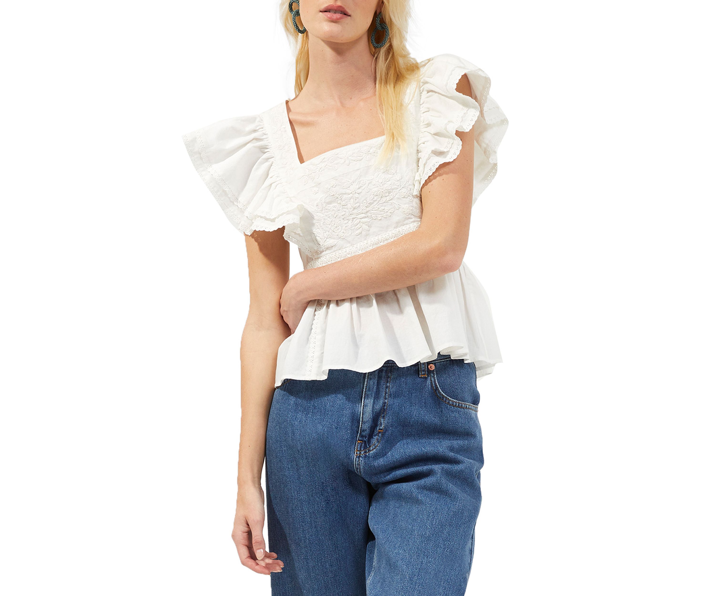 Elana Embroidered Top