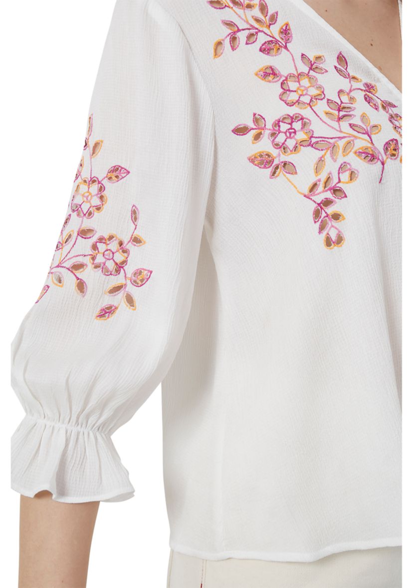 Gigi Embroidered Drape Top