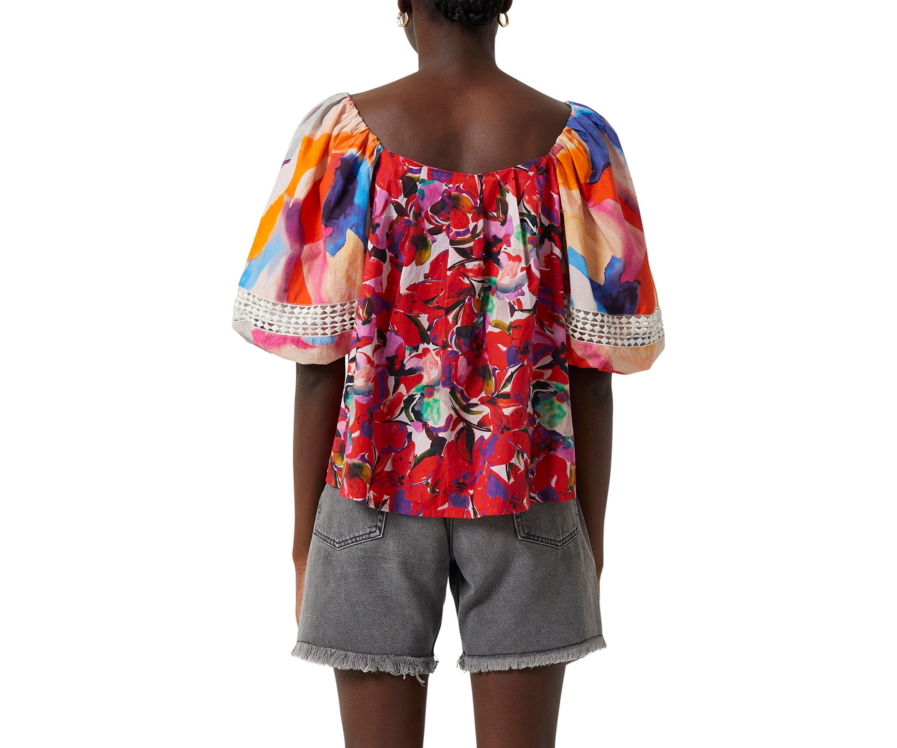 Isadora Patch Organic Poplin Woven Top