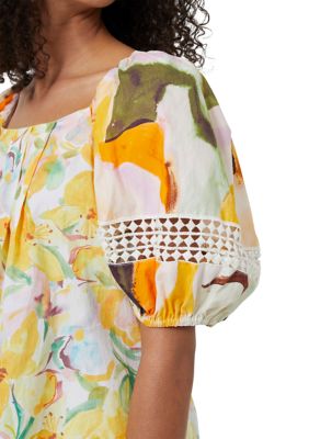 Isadora Patch Organic Poplin Woven Top