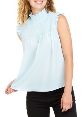 French Connection Boza Crinkle Sleeveless Top | belk