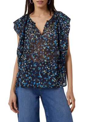 Floral V-Neck Blouse