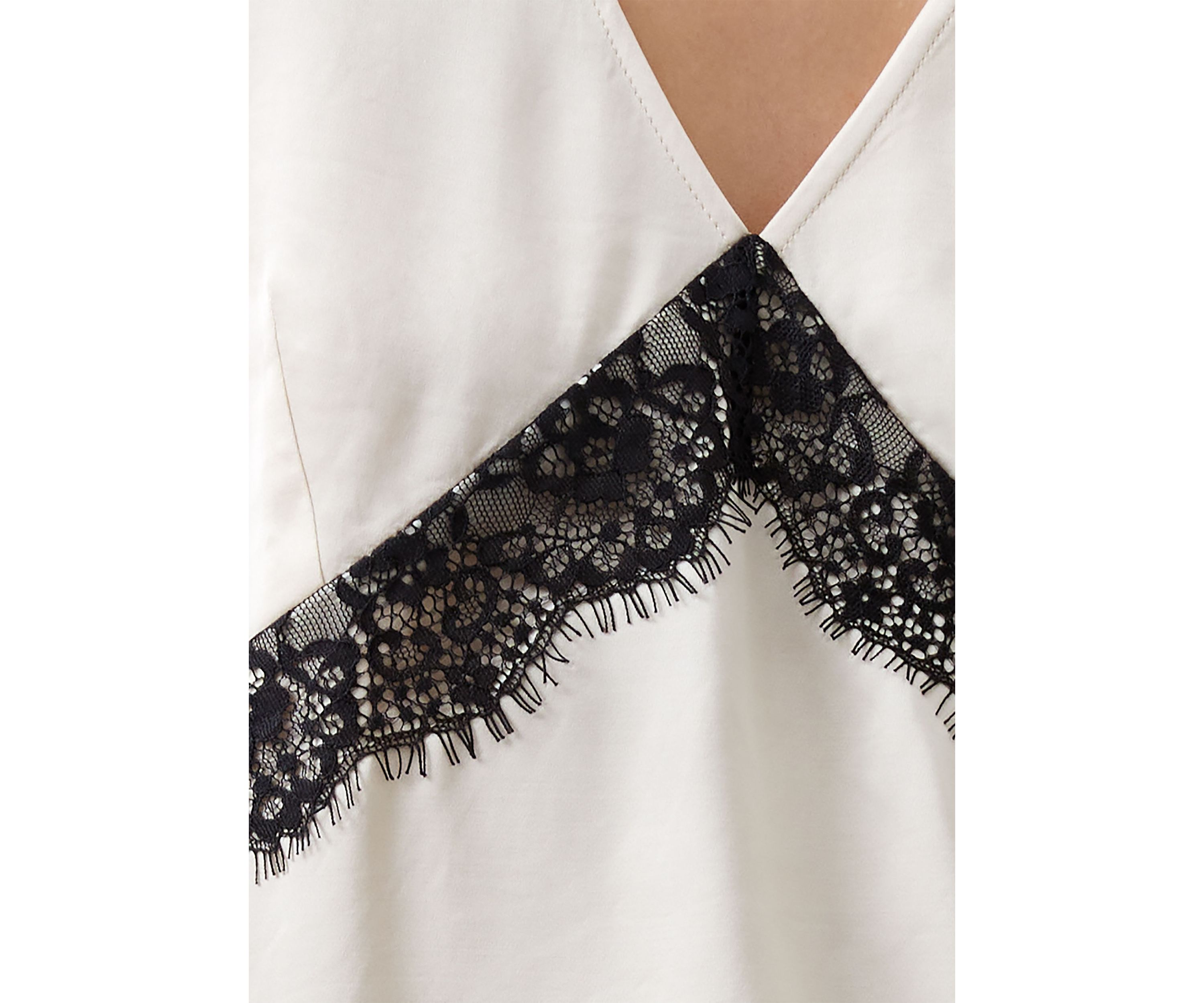 Ennis Satin Lace Top