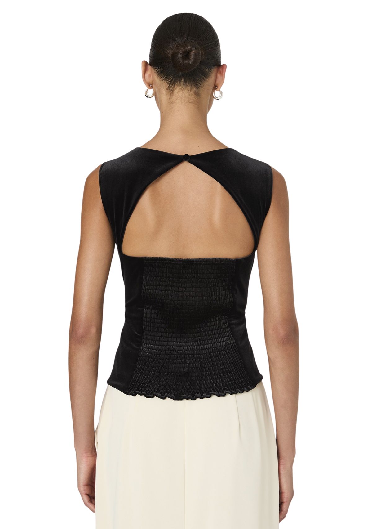 Stretch Velvet Corset Top
