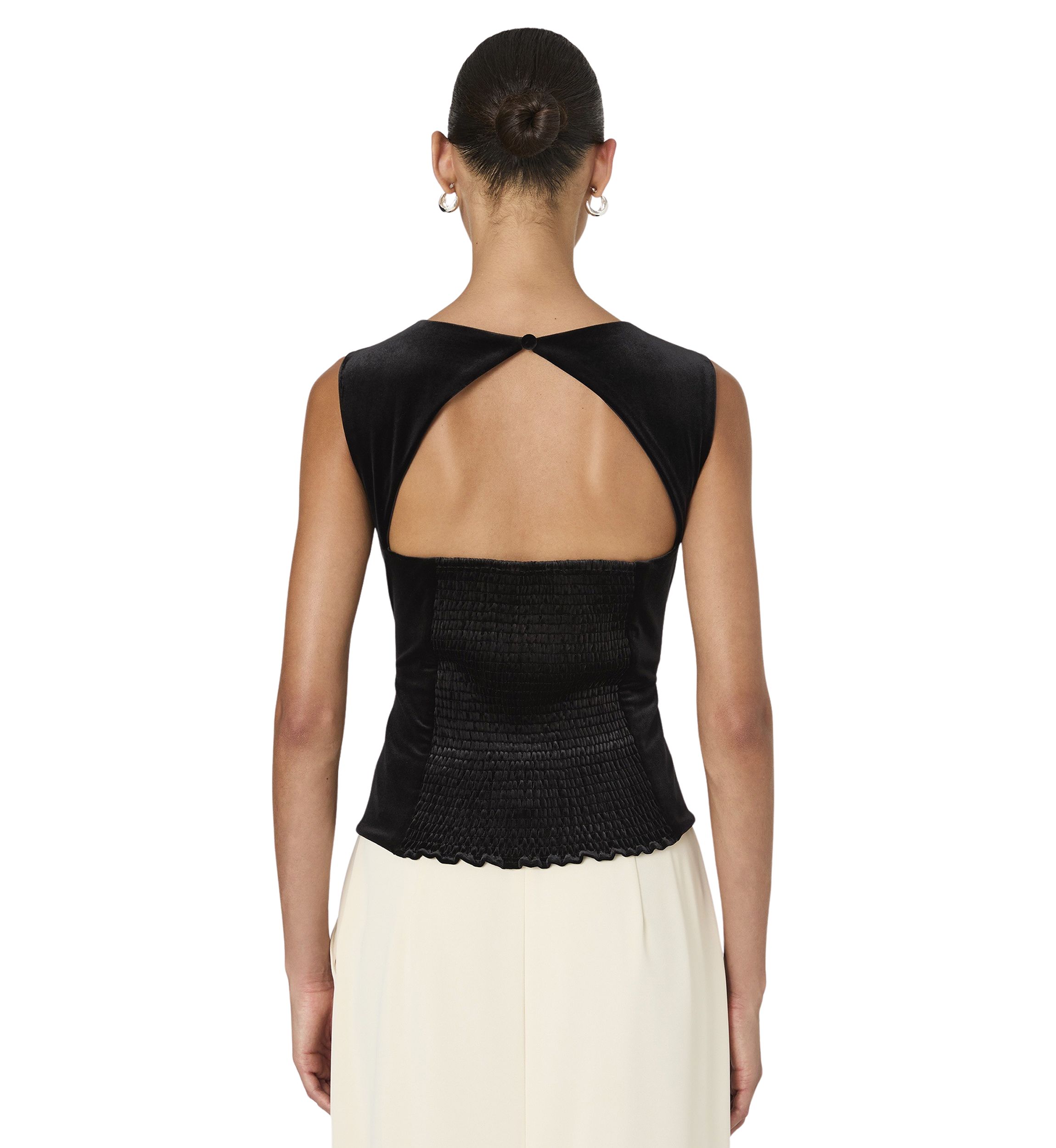 Stretch Velvet Corset Top