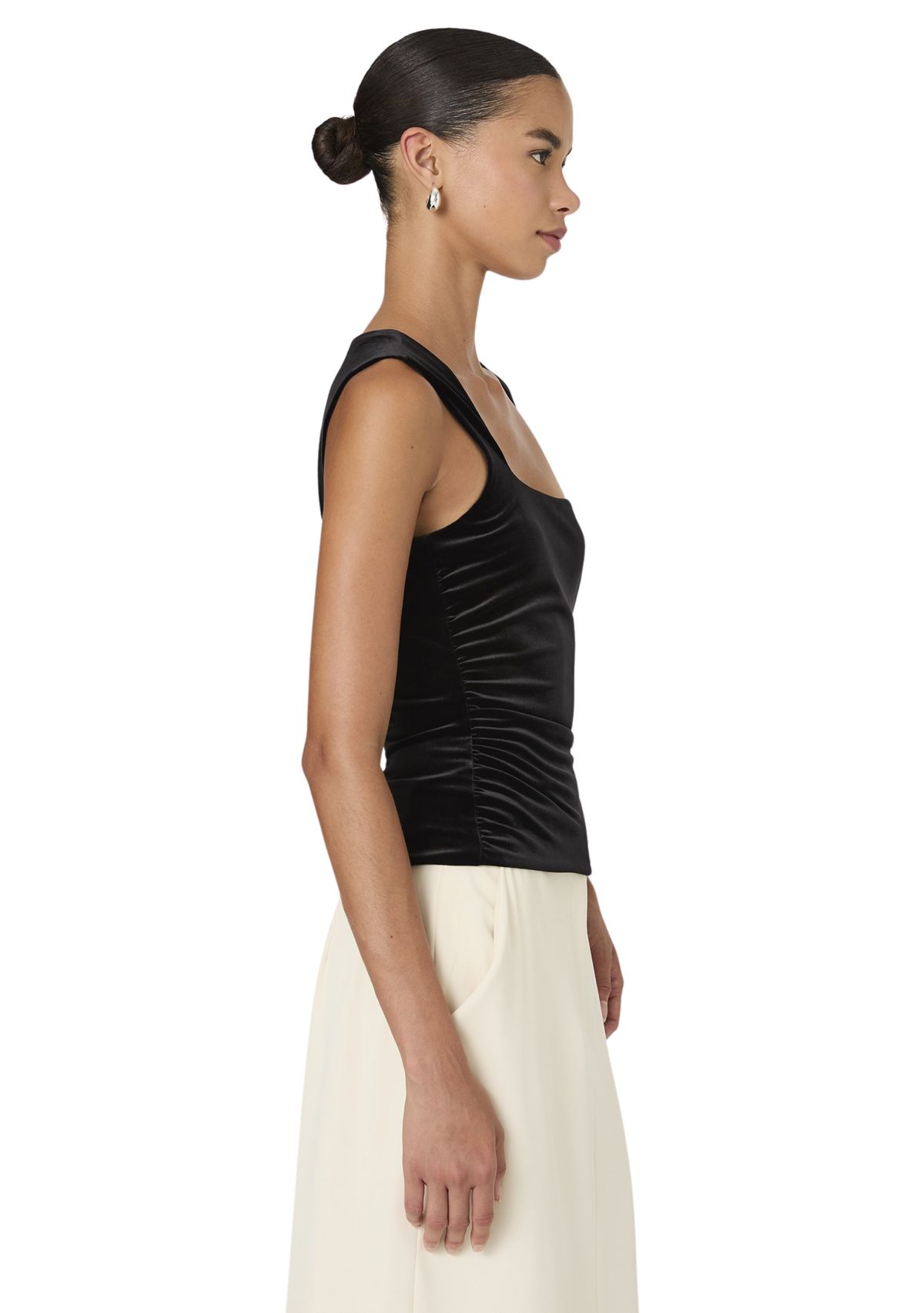 Stretch Velvet Corset Top