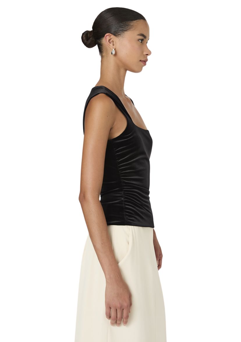 Stretch Velvet Corset Top