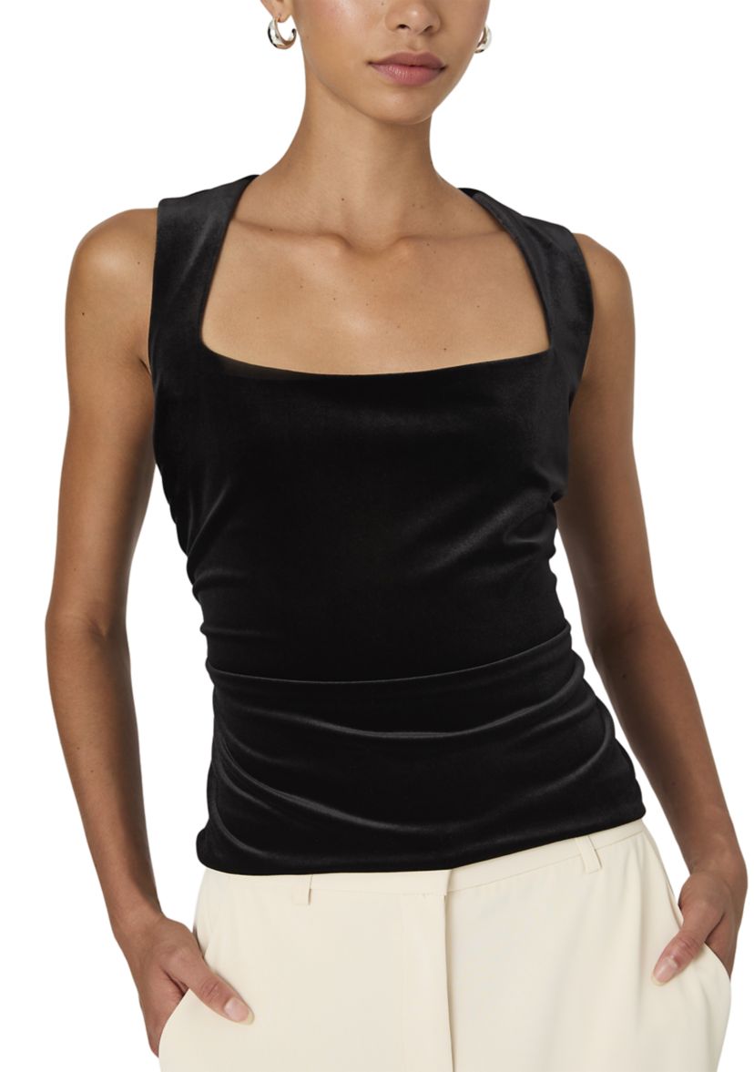 Stretch Velvet Corset Top