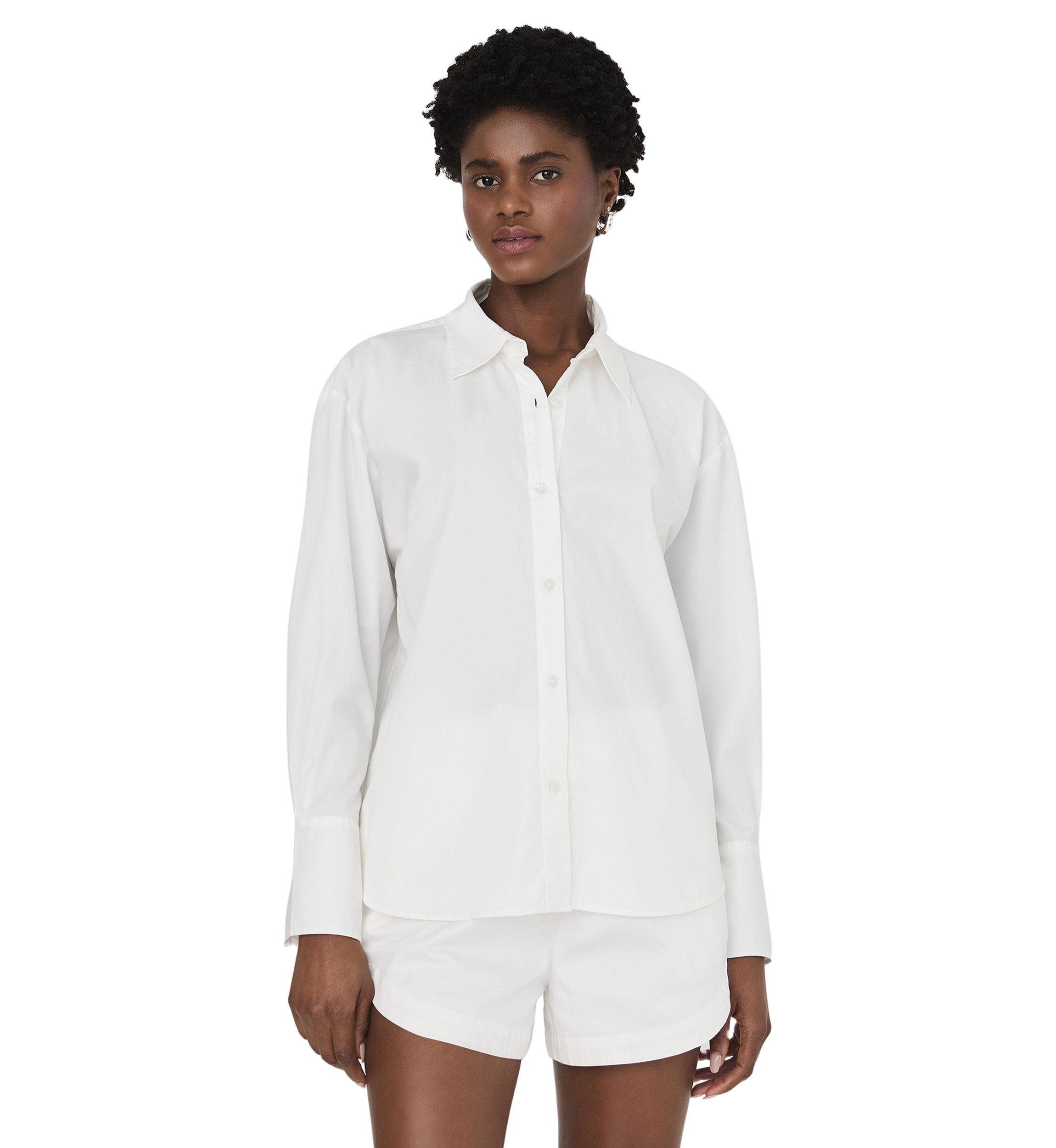 Alexis Cotton Angled Yoke Shirt