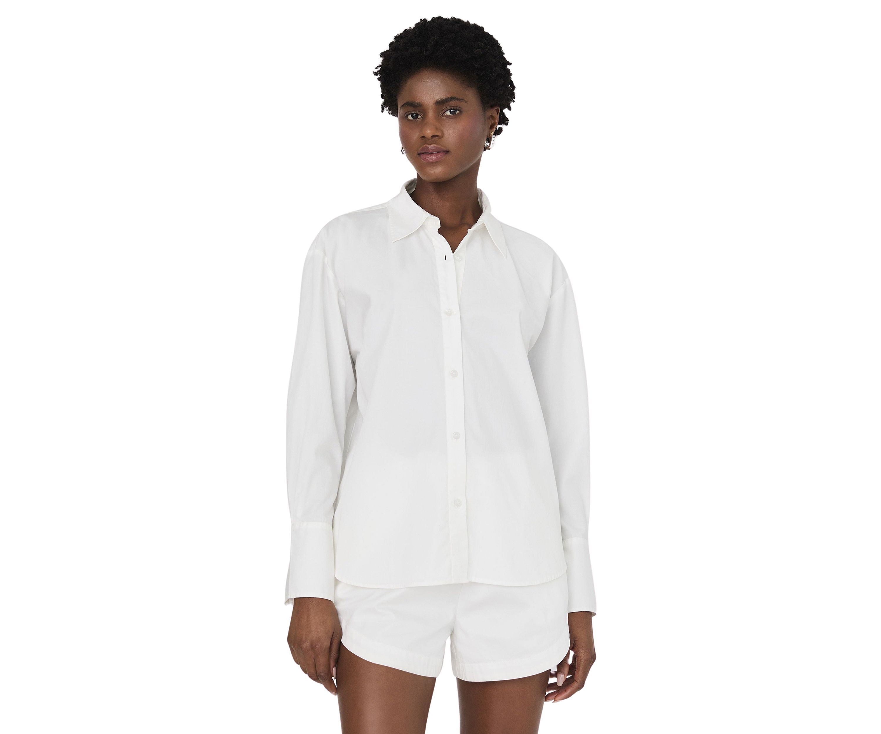 Alexis Cotton Angled Yoke Shirt