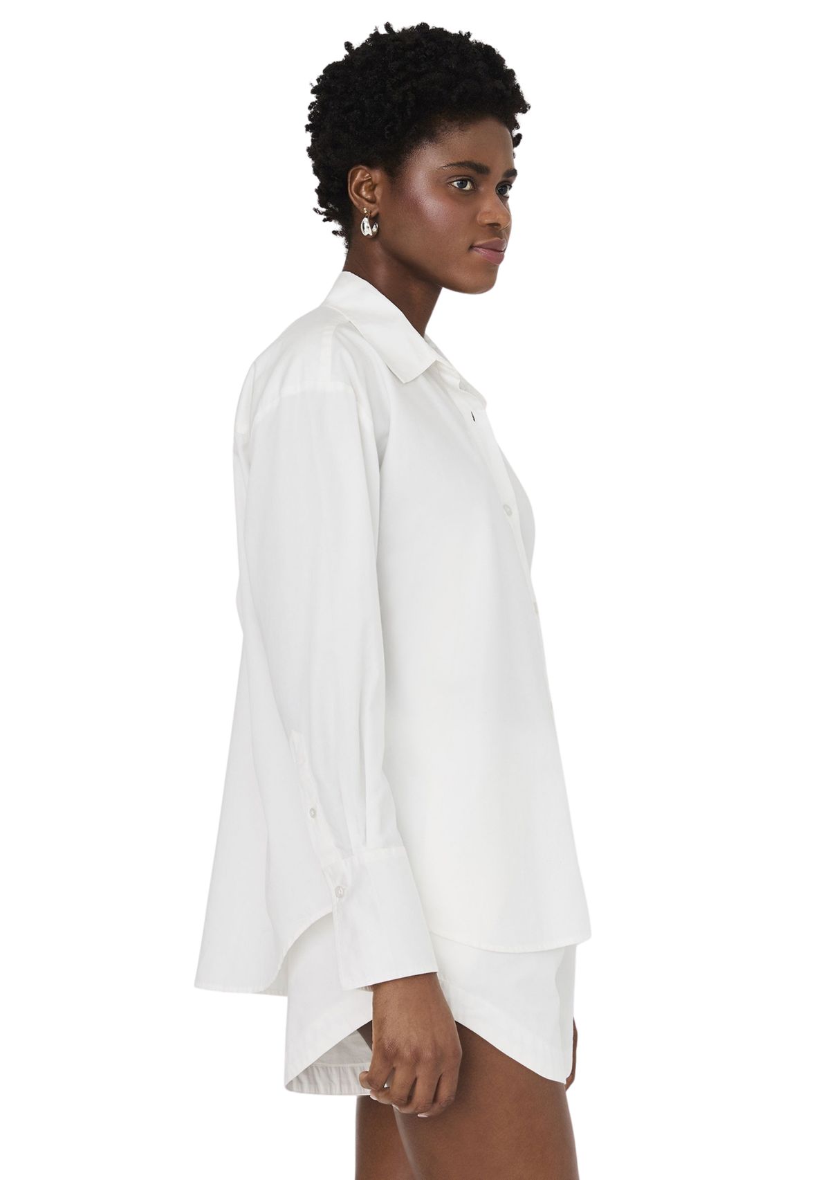 Alexis Cotton Angled Yoke Shirt