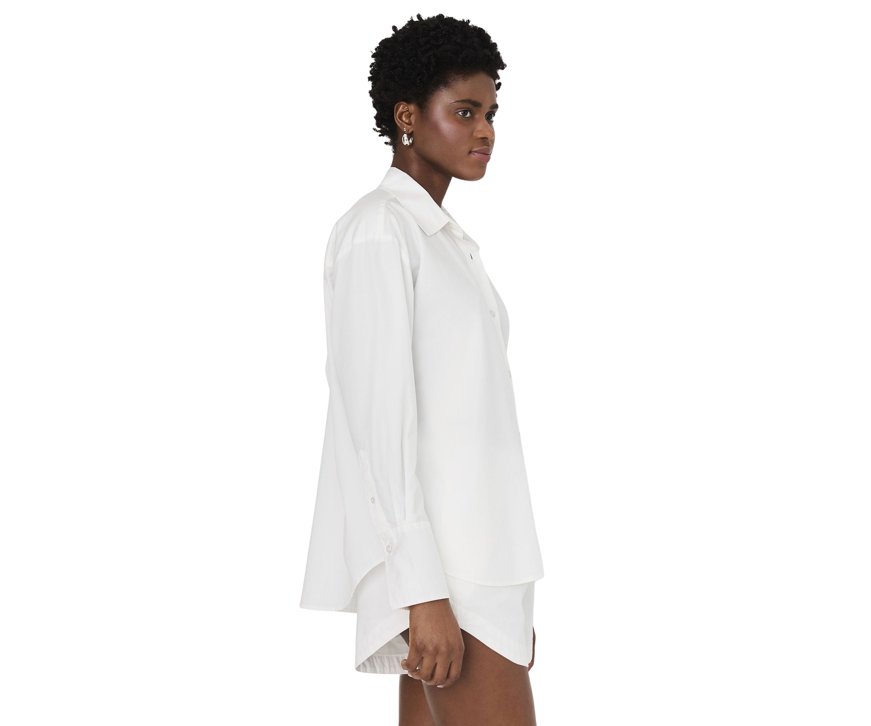 Alexis Cotton Angled Yoke Shirt