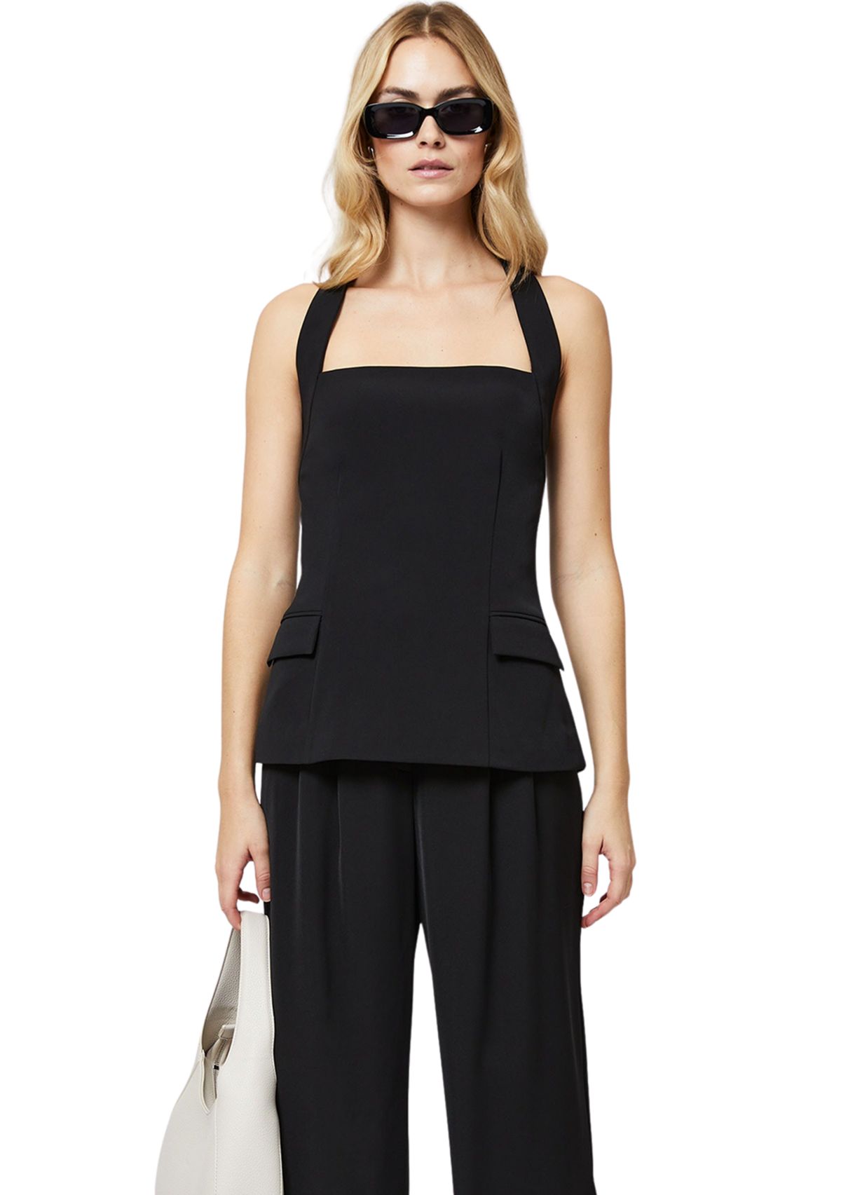 Harrie Suiting Tailored Halter Top