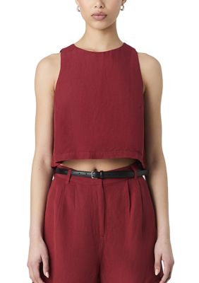 French Connection Women's Birdie Linen Shell Top