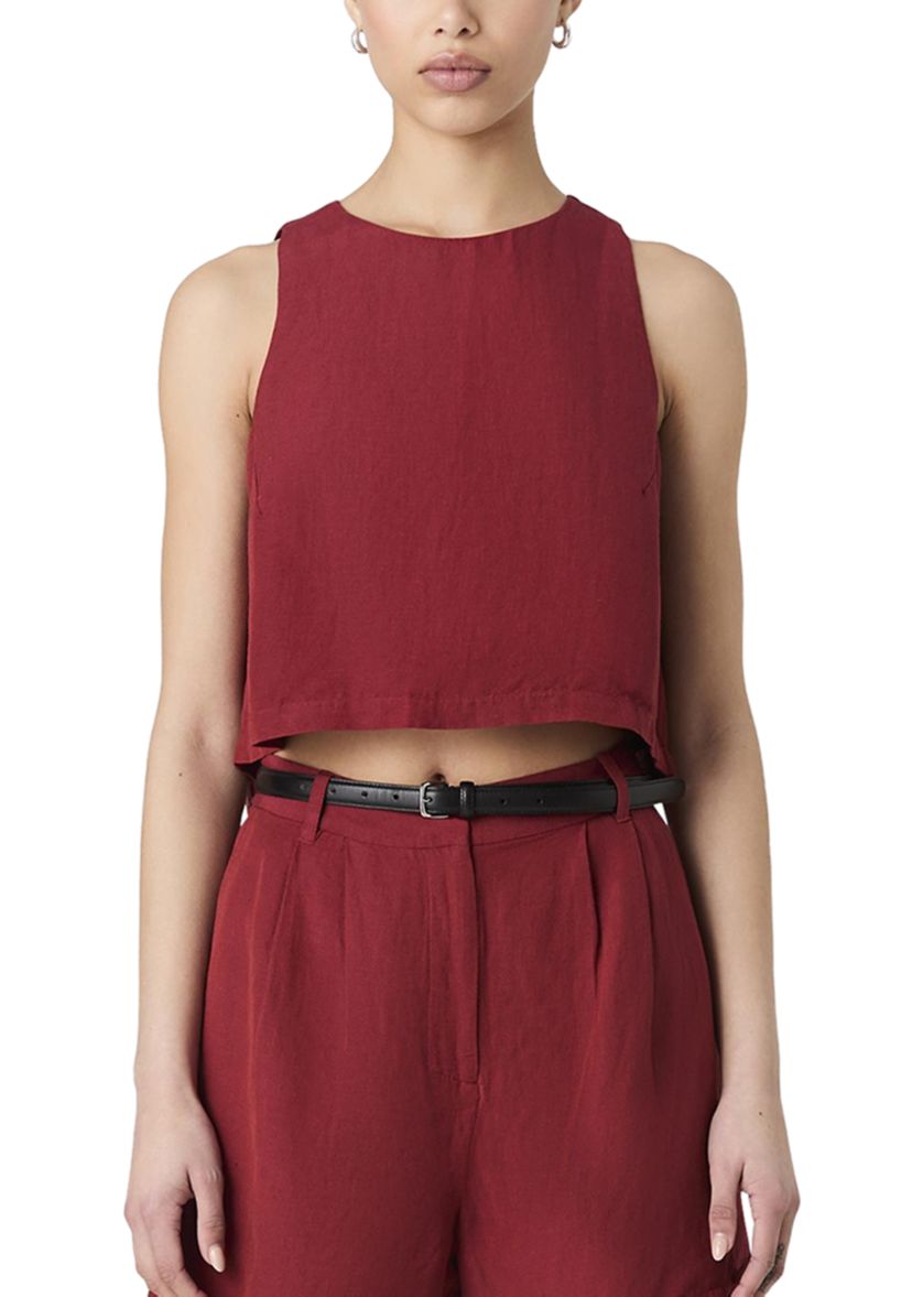 Birdie Linen Shell Top