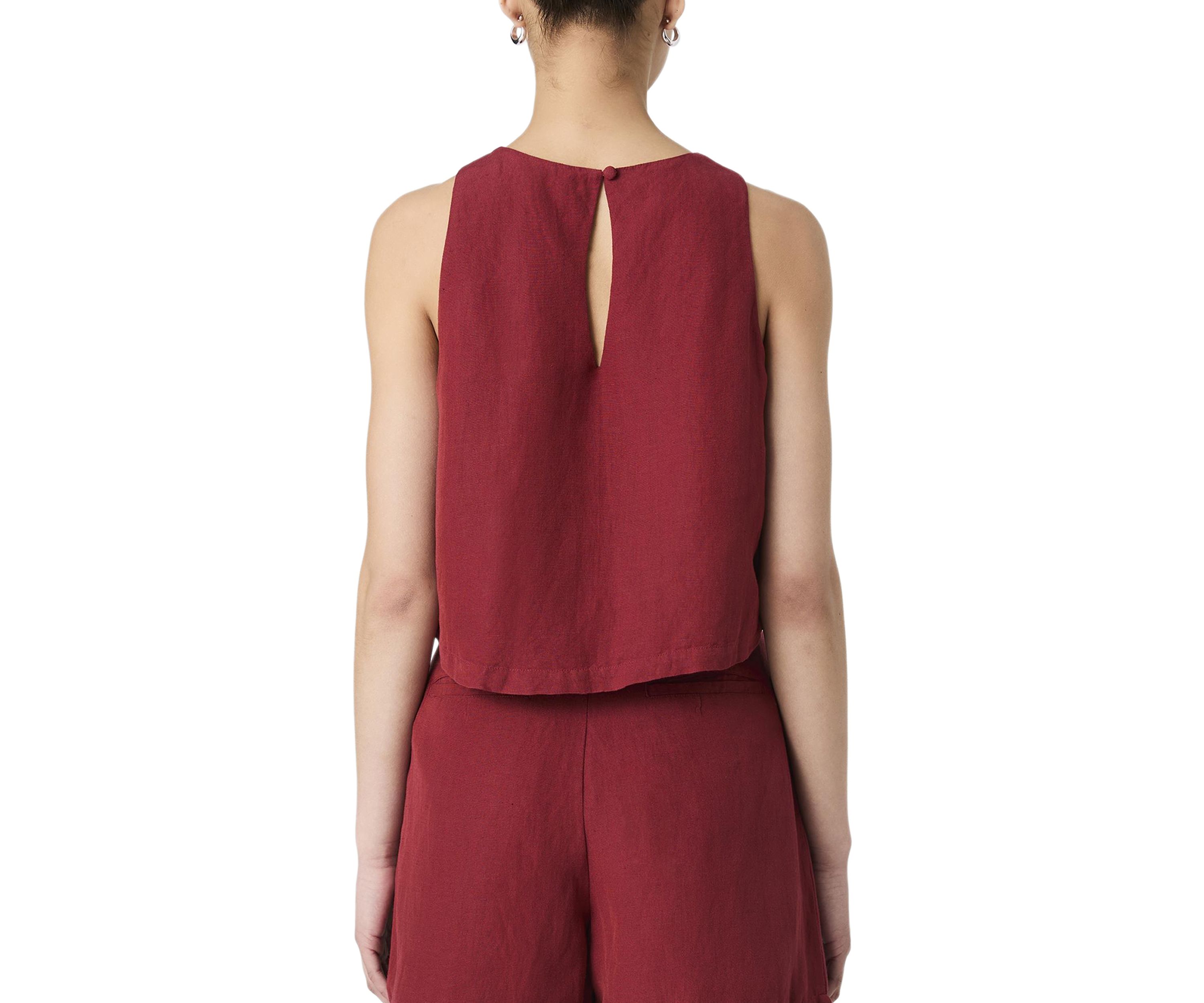 Birdie Linen Shell Top
