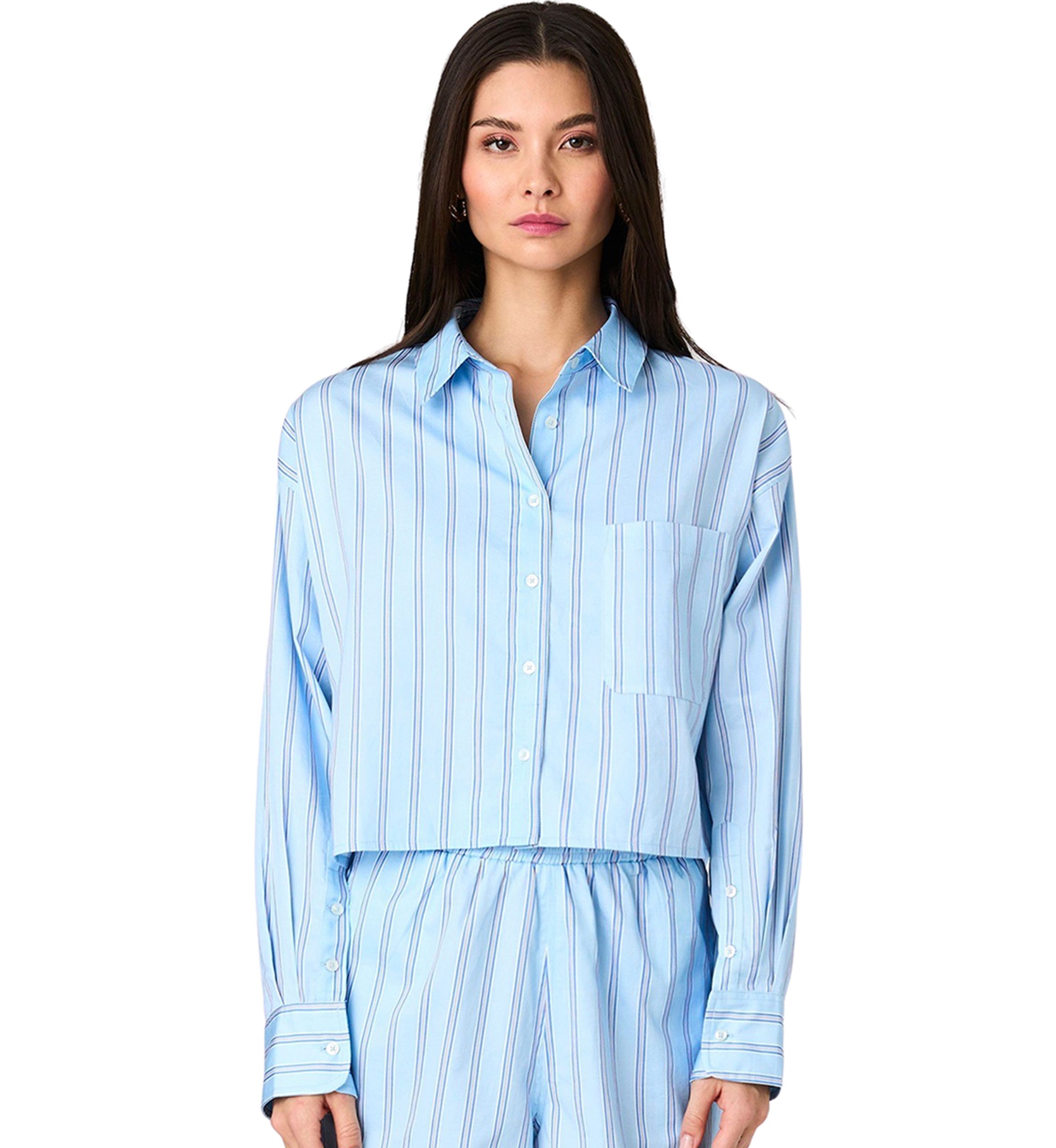 Lorenzo Stripe Cropped Shirt
