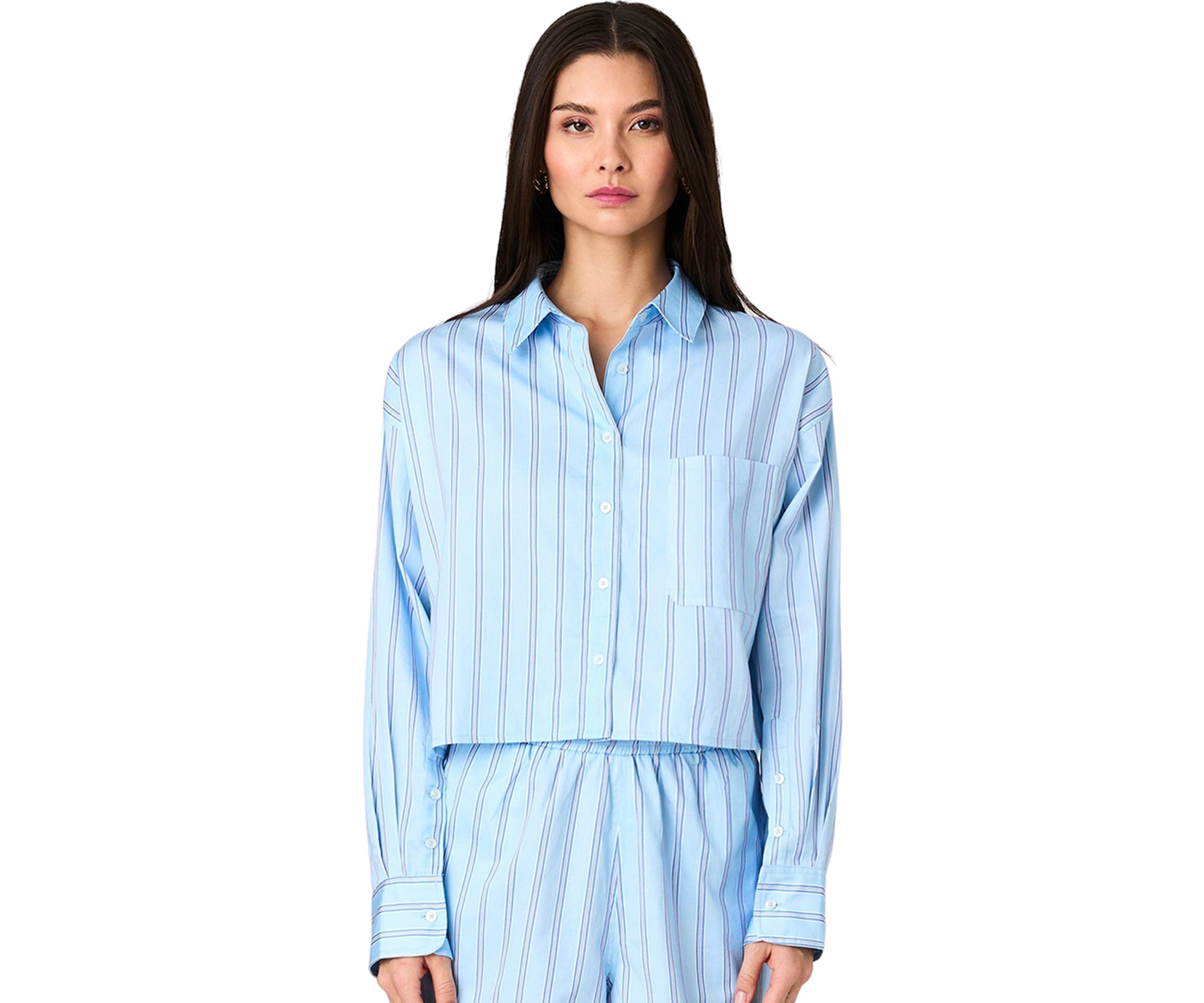 Lorenzo Stripe Cropped Shirt