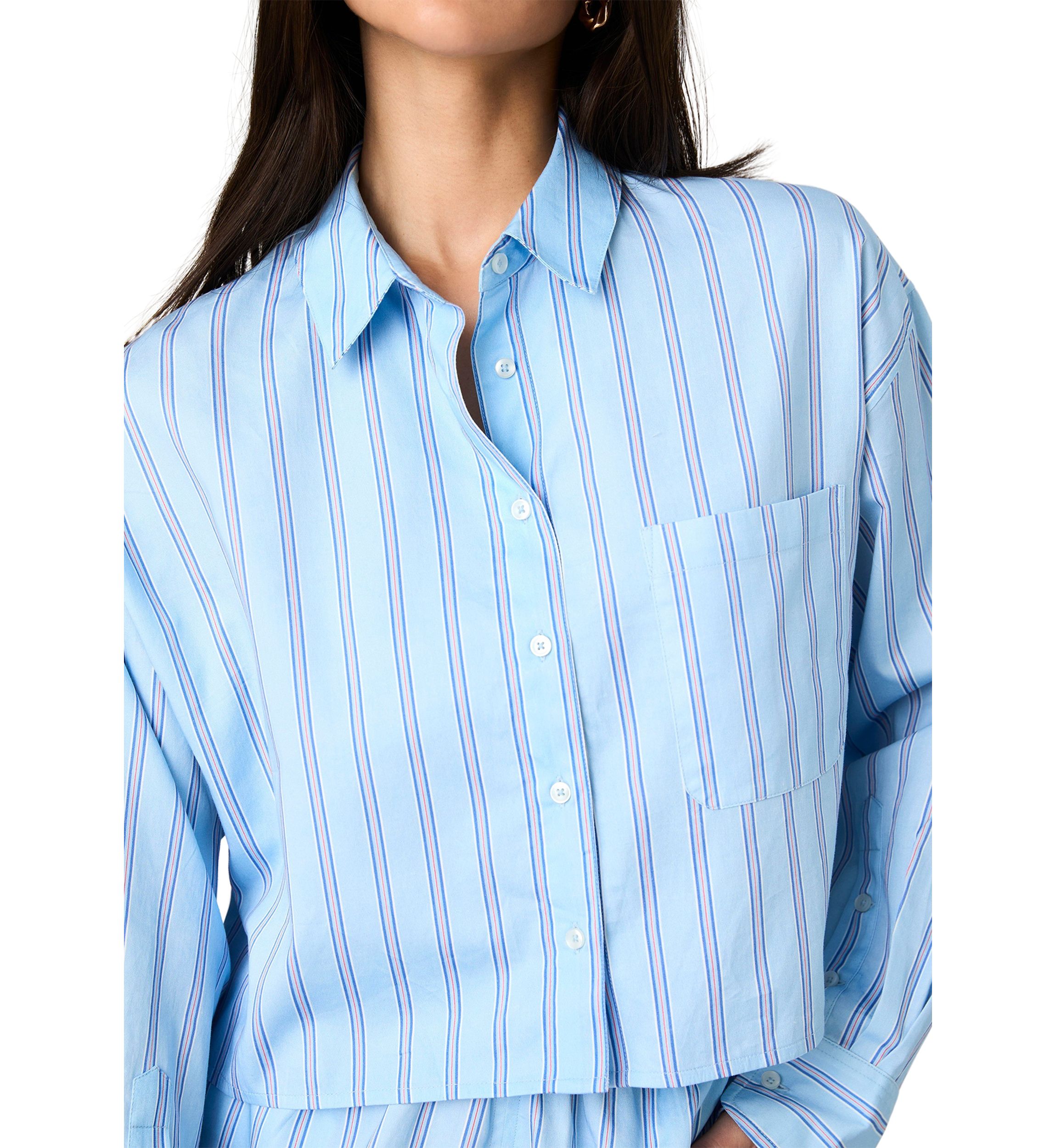 Lorenzo Stripe Cropped Shirt