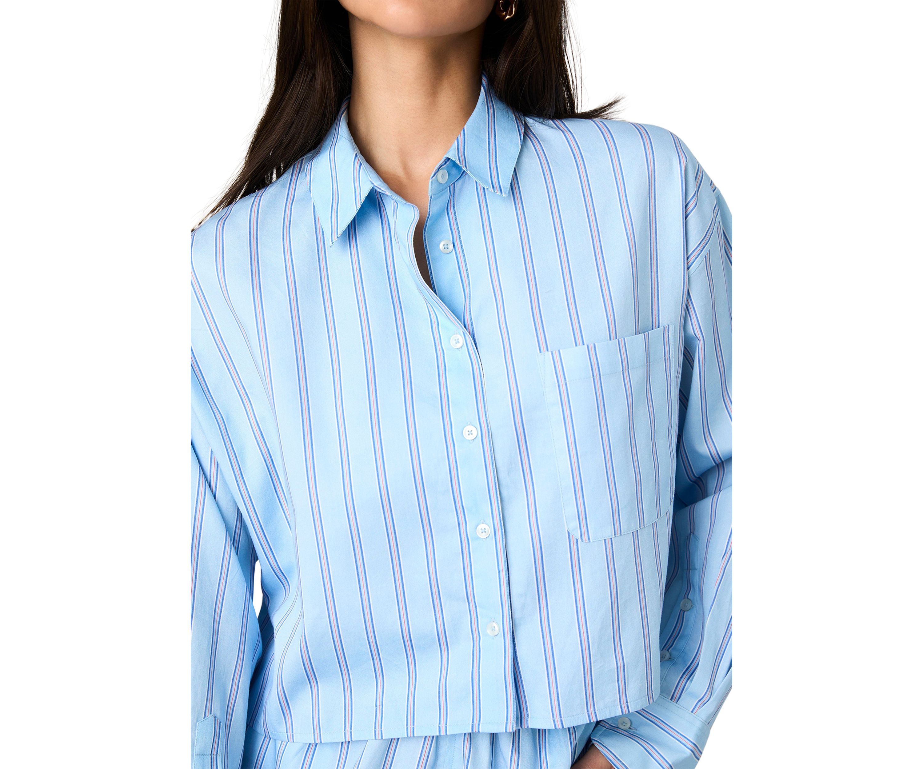 Lorenzo Stripe Cropped Shirt