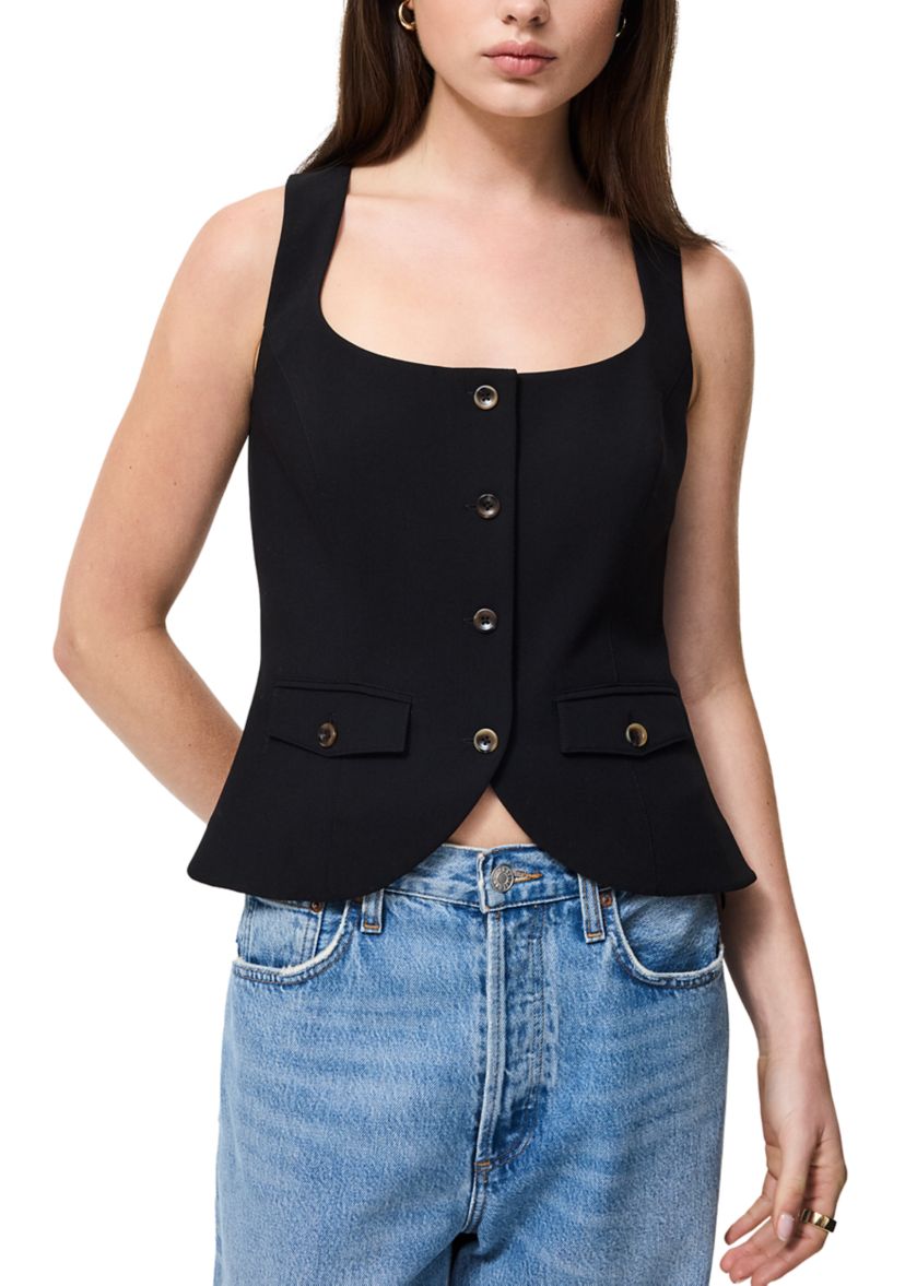 Azra Twill Two Pocket Seam Top 