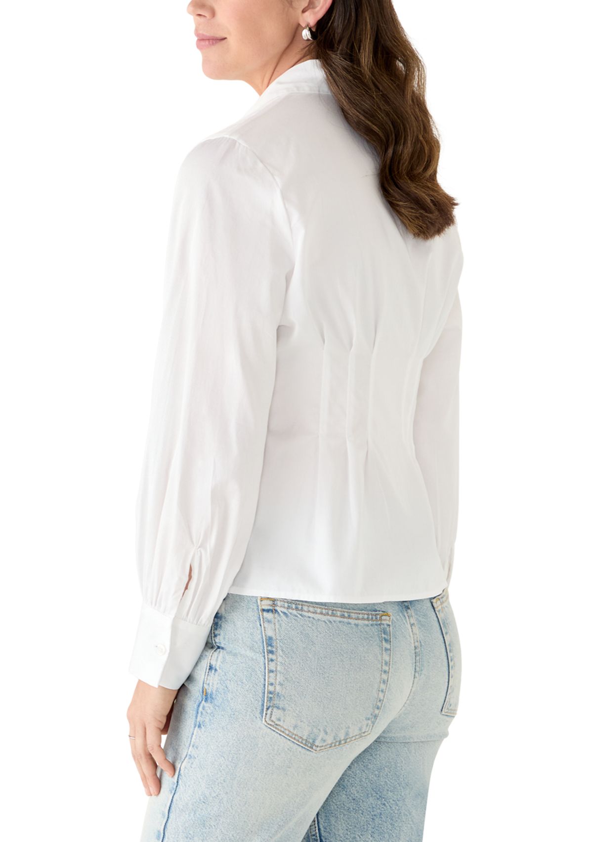 Alexis Cotton Pleated Shirt