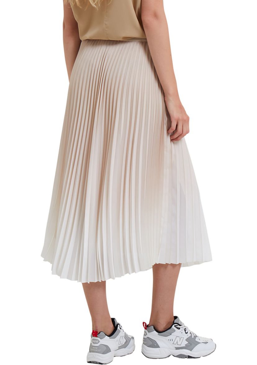 Ombré Sunburst Pleated Midi Skirt