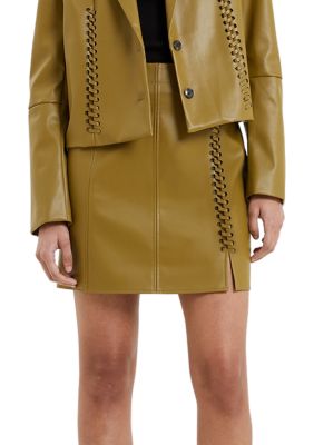French Connection Women's Crolenda PU Mini Skirt, 2