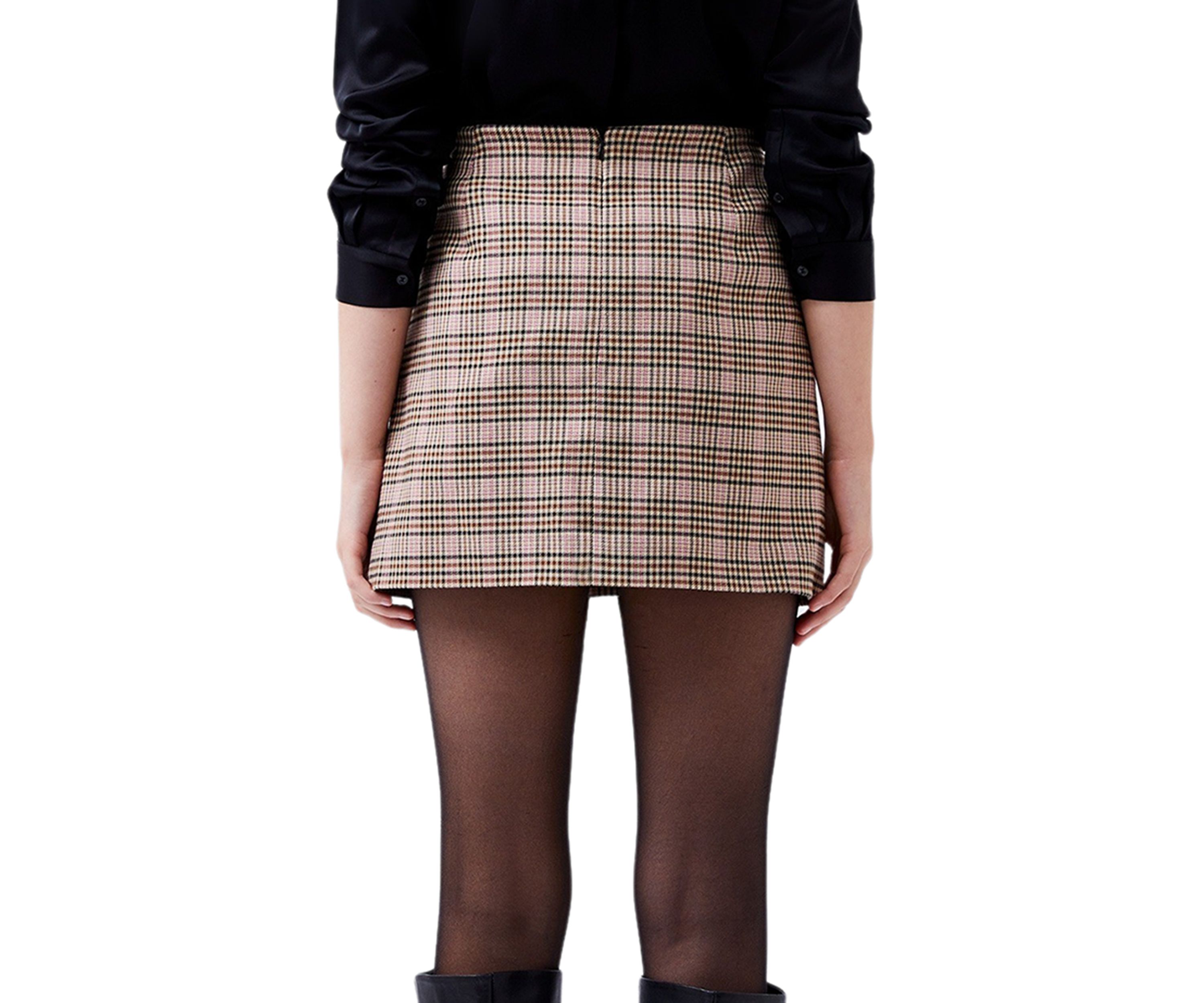Gina Check Mini Skirt