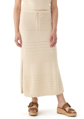 French Connection Women's Nellis Cotton Side Slit Skirt