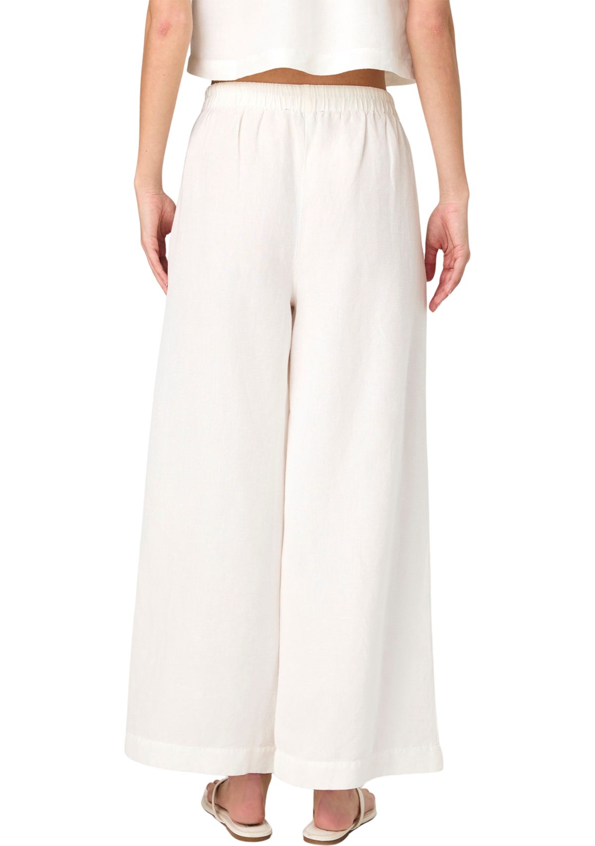 Birdie Linen Wide Leg Trousers