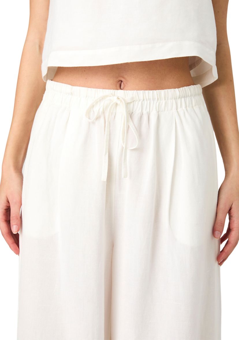 Birdie Linen Wide Leg Trousers