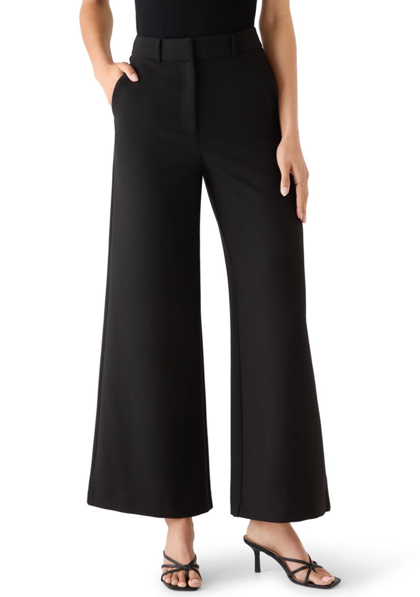 Azra Twill Wide Leg Pants