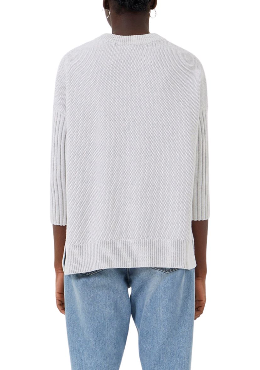 Mozart Textured Crew Neck Jumper