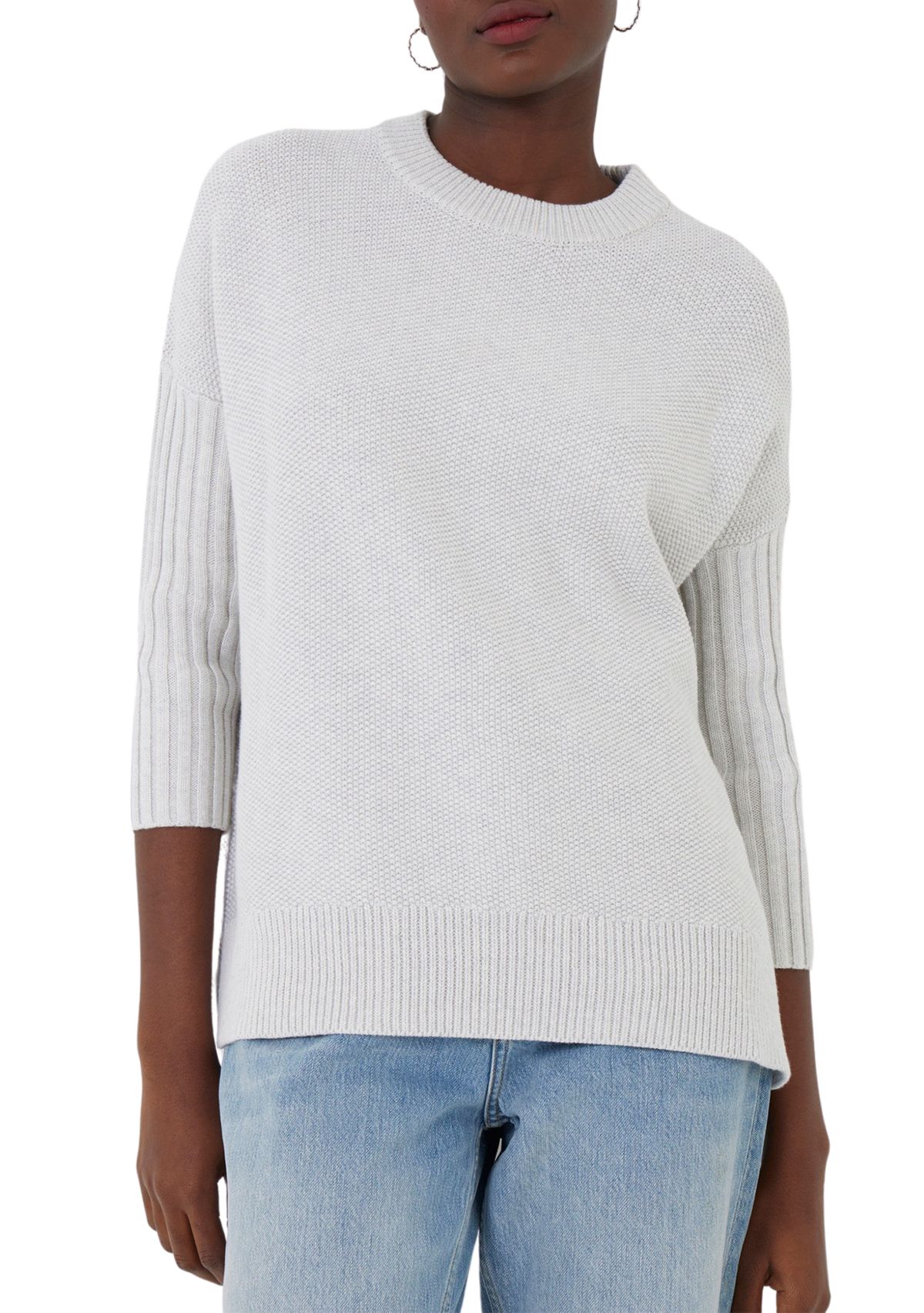 Mozart Textured Crew Neck Jumper