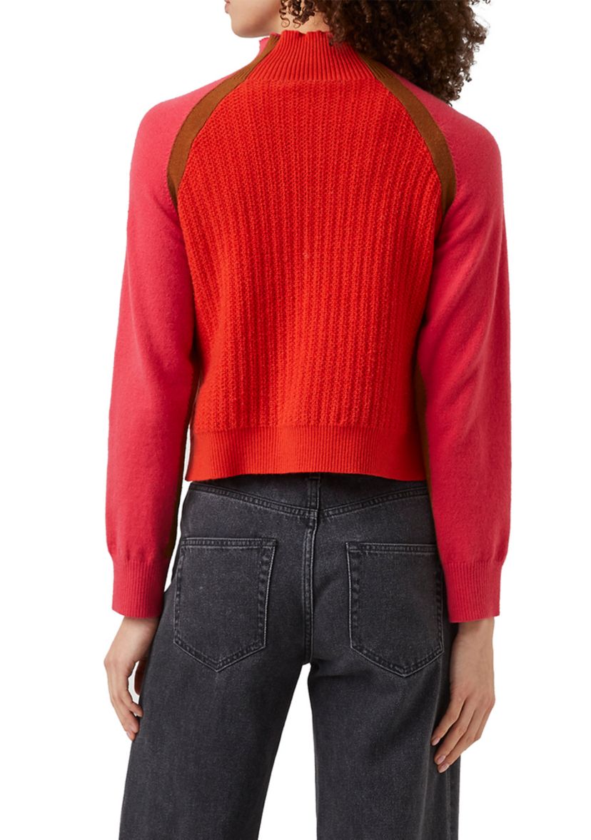 Color Block Long Sleeve Sweater