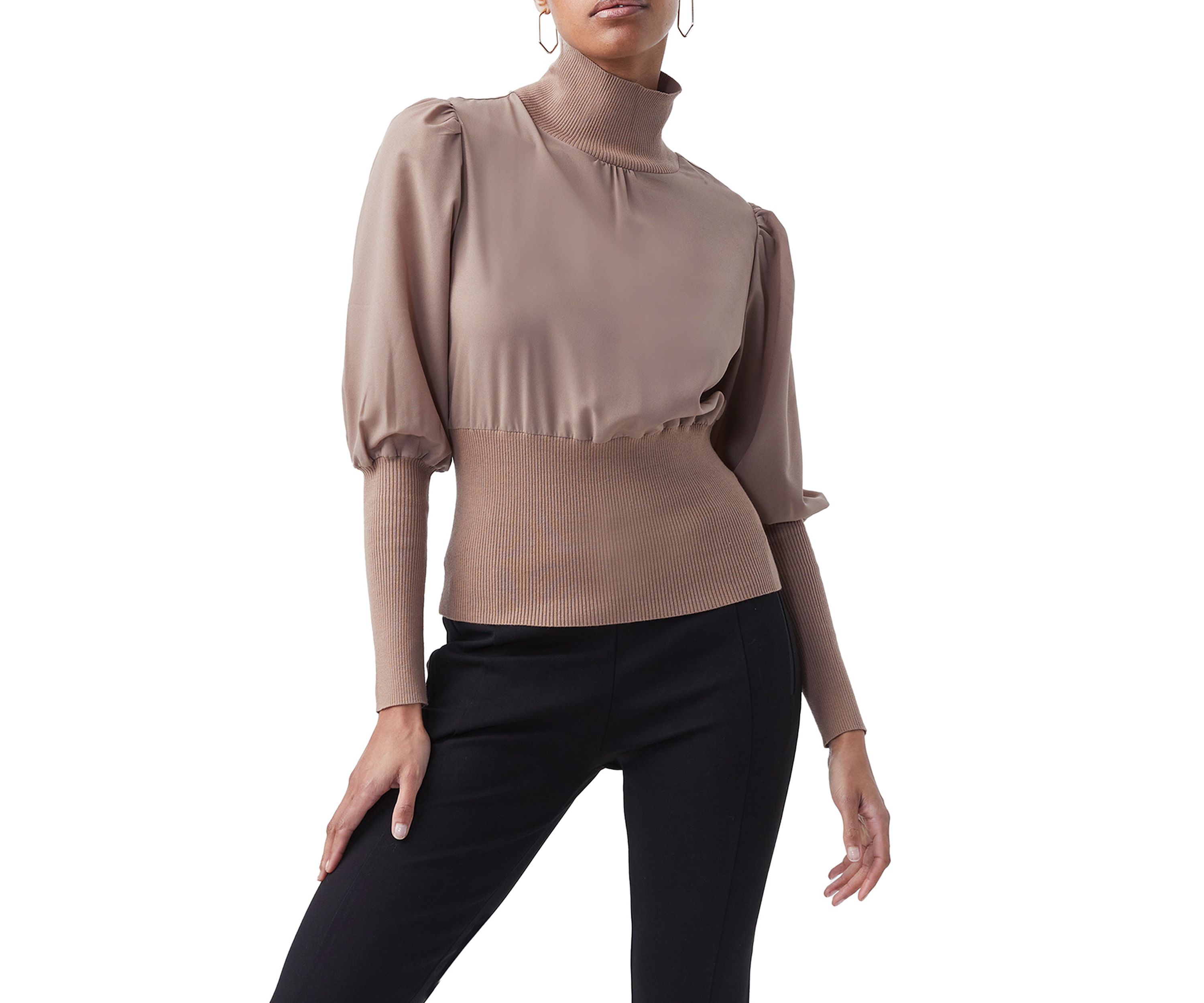 Krista Knit High Neck Sweater