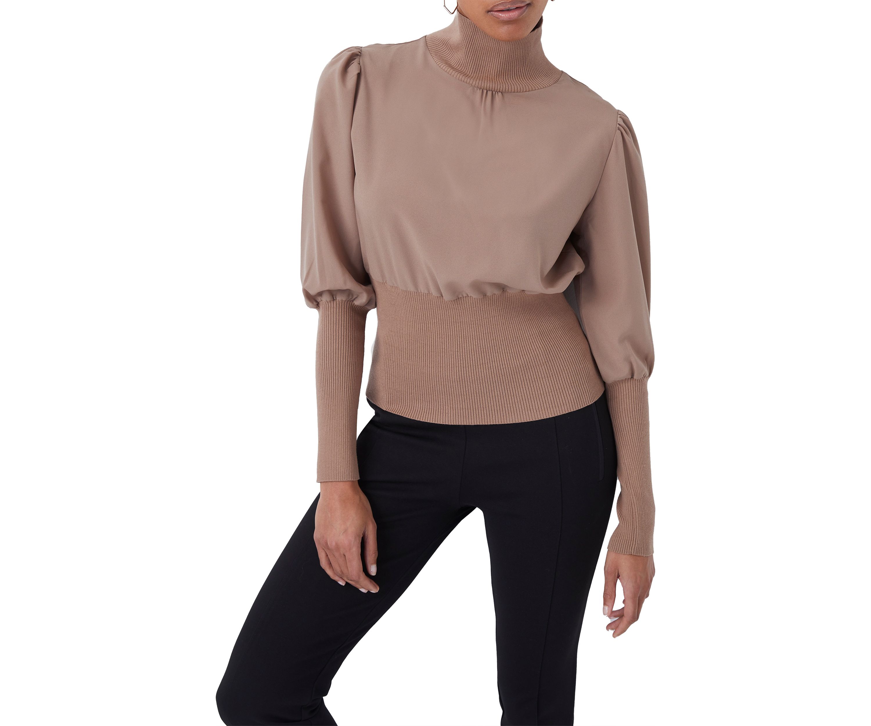 Krista Knit High Neck Sweater