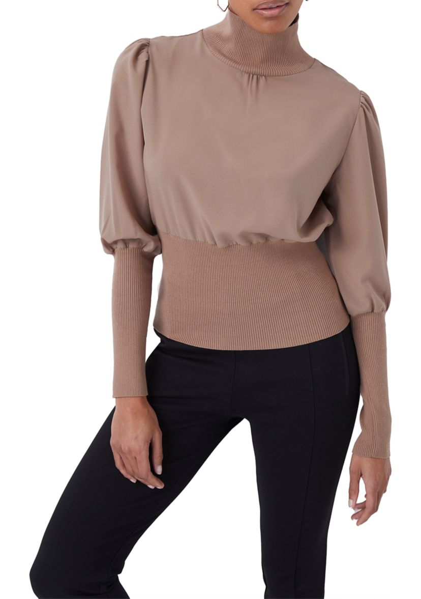 Krista Knit High Neck Sweater
