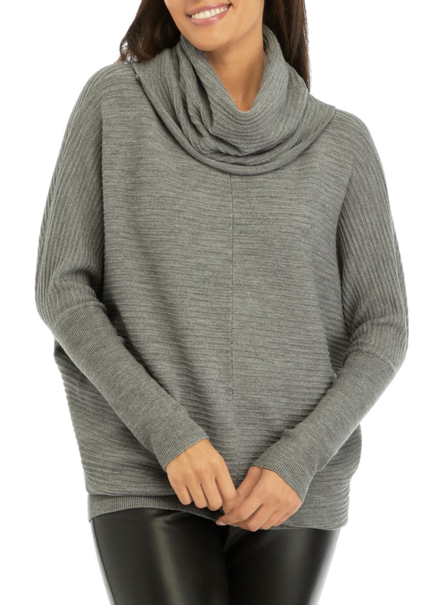 Baby Soft Ribbed Cowl Neck Jumper Sweater