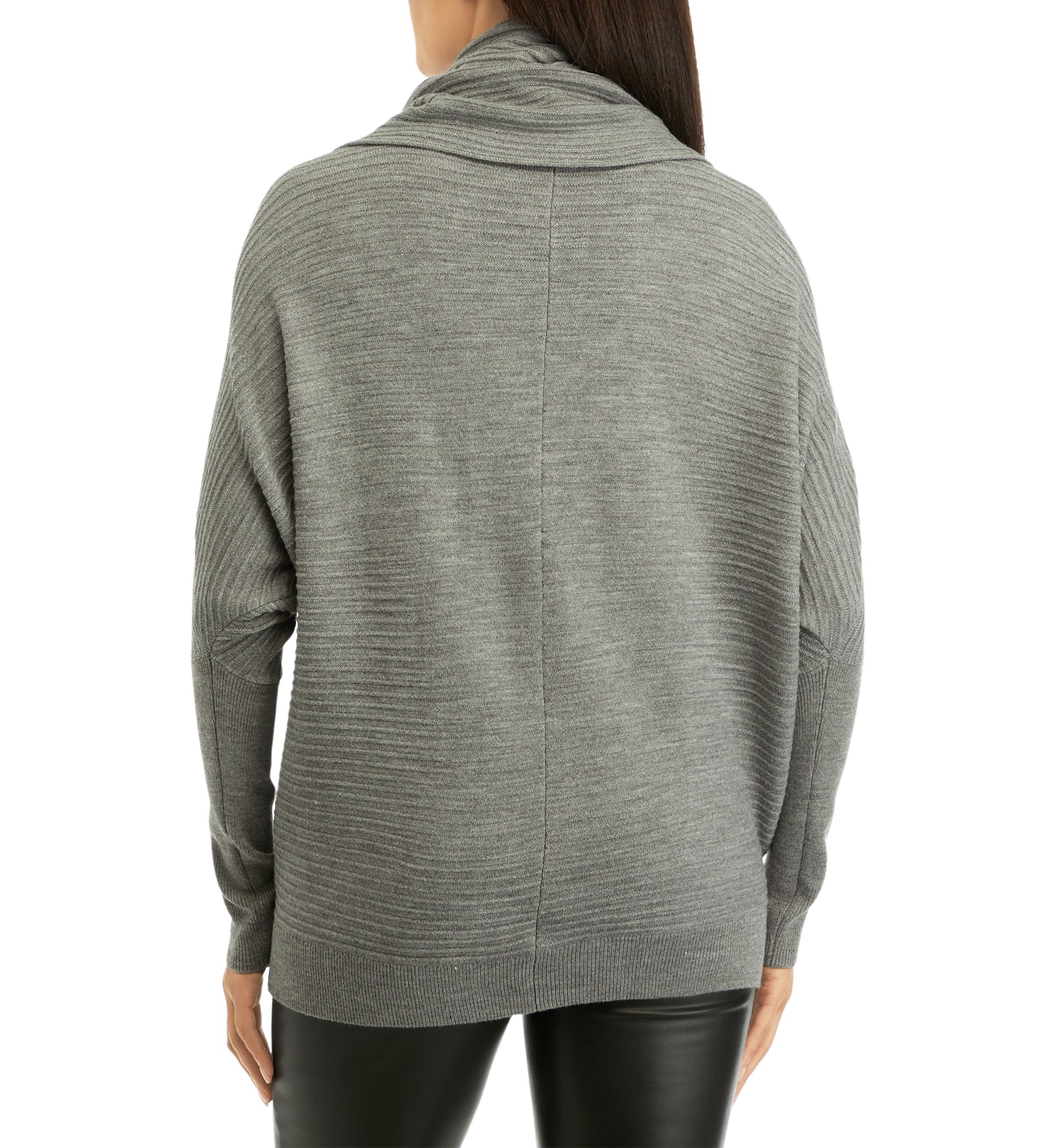 Baby Soft Ribbed Cowl Neck Jumper Sweater