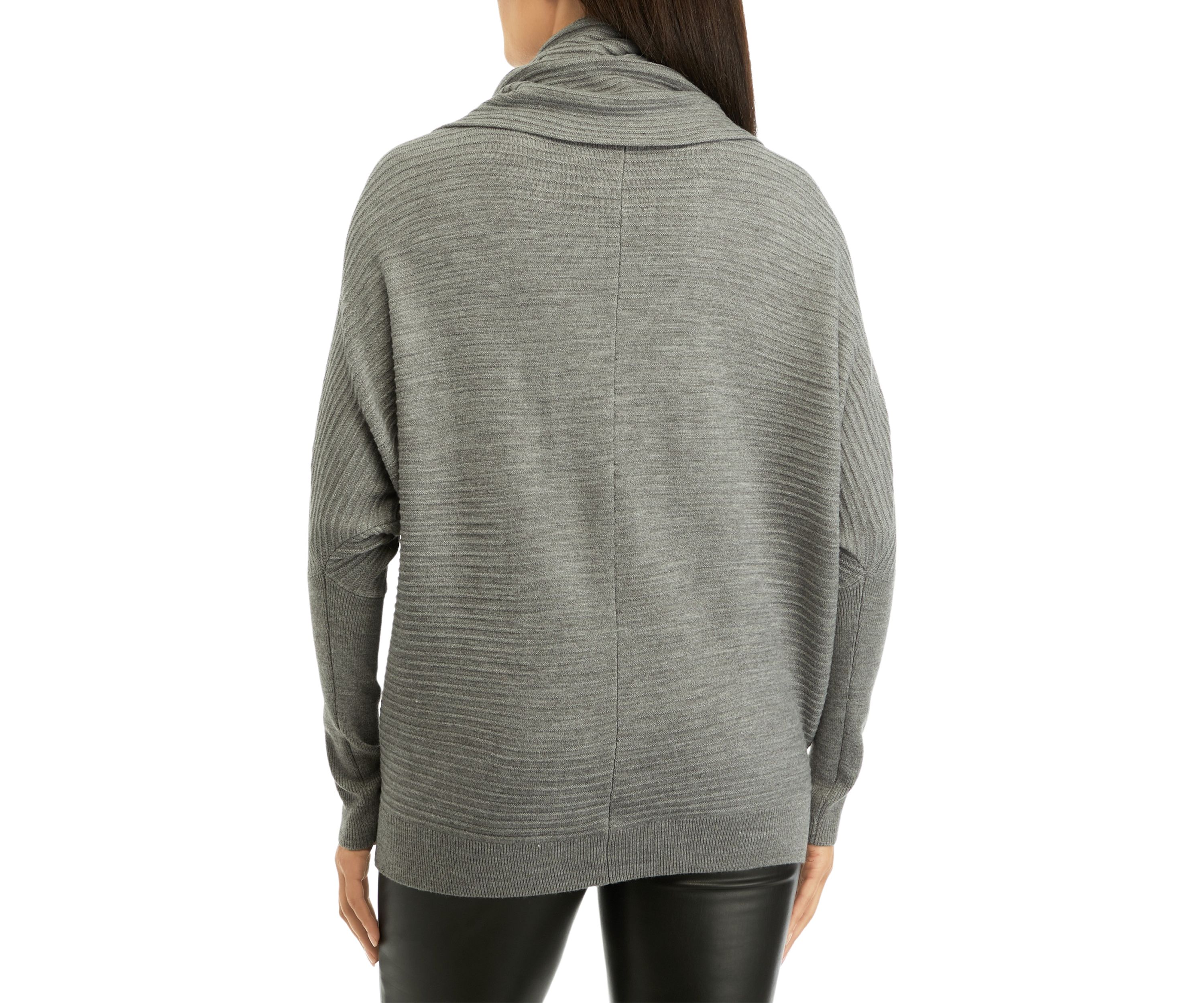 Baby Soft Ribbed Cowl Neck Jumper Sweater