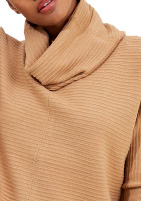 Baby Soft Ribbed Cowl Neck Jumper Sweater