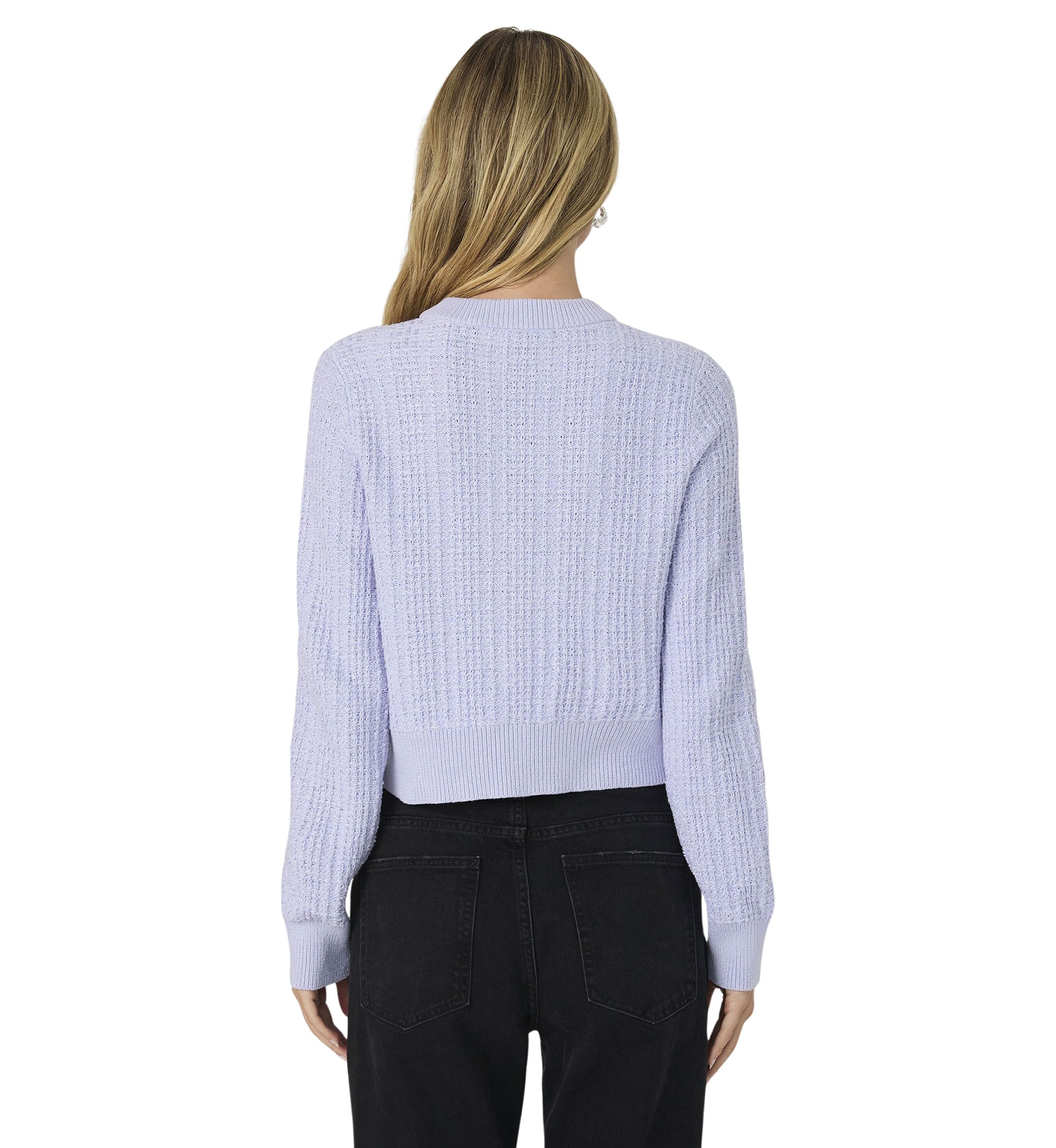 Lurex Tweed Knit Cardigan