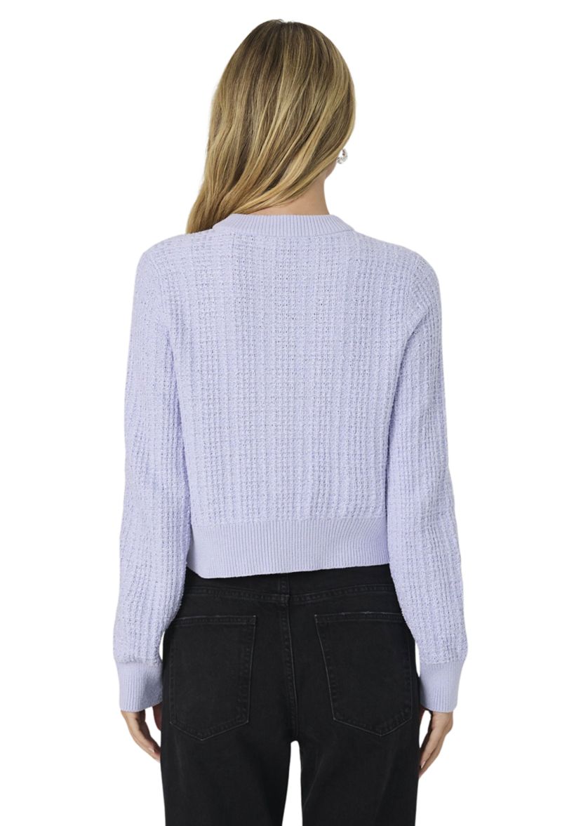 Lurex Tweed Knit Cardigan